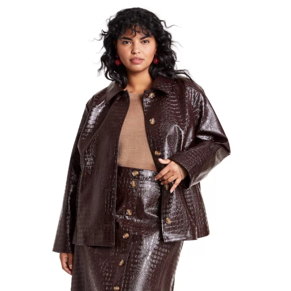RARE Rachel Comey Faux Leather Texture Jacket